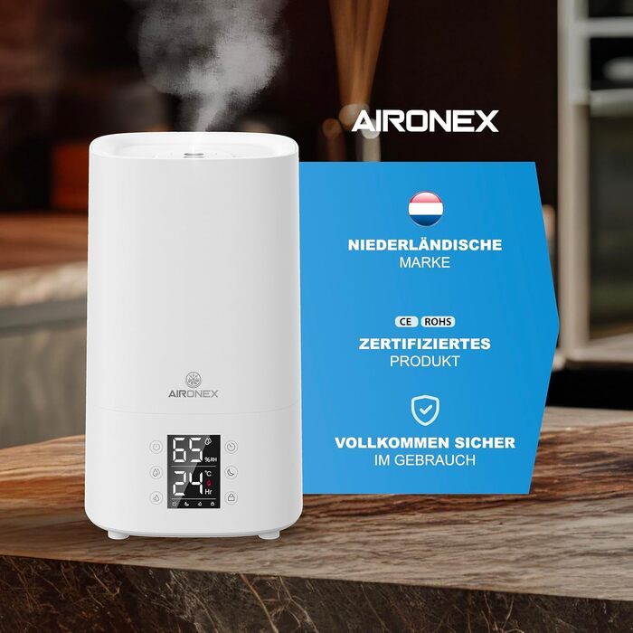 Зволожувач повітря Top-Fill з аромадіфузором, 3.8 л – для вітальні, офісу, дитячої кімнати, спальні