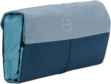 Косметичка VAUDE WegaWrap з дзеркалом, тримачем для зубної щітки та гачком для підвішування, водостійка, з продуманою внутрішньою організацією (Baltic Sea)