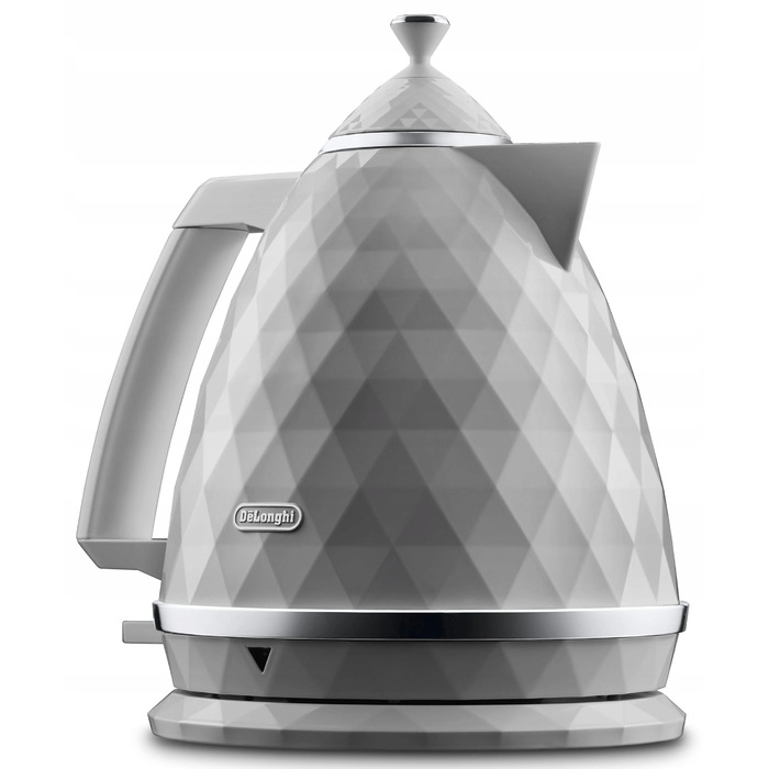 Електричний чайник De'Longhi Brillante KBJX2001W, 2000 Вт, 1,7 л, білий