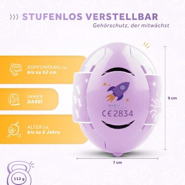 Schallwerk Mini+ (Dusty) - Шумоізоляційні навушники для малюків, захист вух для дітей, преміум якість