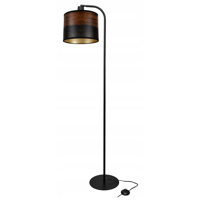Торшер Glimex чорний, цоколь E27, 60 Вт, висота 145 см, діаметр 20 см