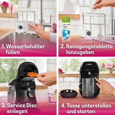 Кавомашина Tassimo Happy TAS1002N від Bosch: понад 70 напоїв, автоматична, для будь-яких чашок, компактна, 1400 Вт, колір антрацит
