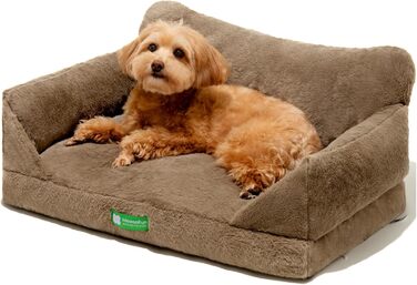 MEWOOFUN Cat Cave Cat Bed for Indoor Cats, Cute Kitten Bed Pet Sofa with Removable, Washable Cover and Anti-Slip Bottom for Small Dogs (White, ) (M, Brown)