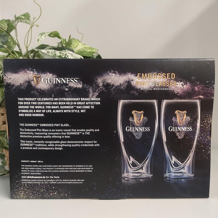 Набір з двох склянок Guinness Six Nations, 500 мл