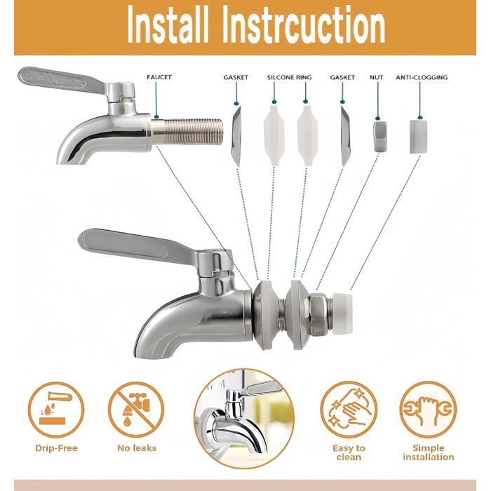 2 x 4L скляний диспенсер для напоїв зі стійкою, диспенсер для води, соку, домашніх напоїв, для вечірок, весіль, 4L, 2 шт.