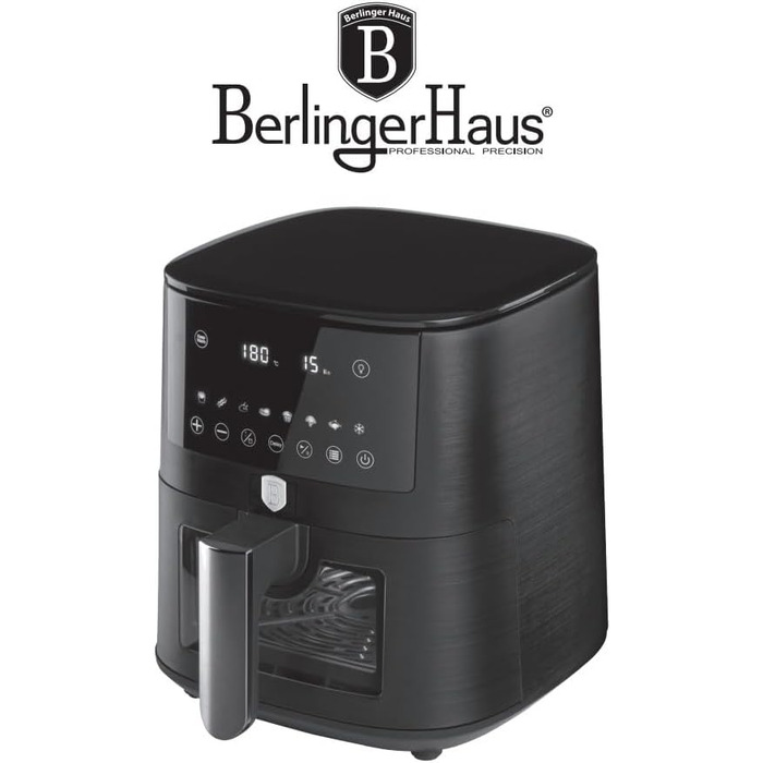 Фритюрниця Berlinger Haus Sahara Collection 8 л з цифровим дисплеєм та 8 автоматичними програмами | Без олії та жиру