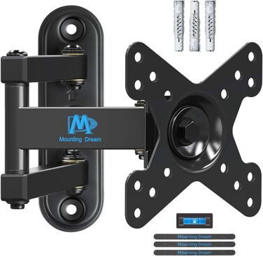 Кріплення для монітора Mounting Dream MD2463-03: настінна штанга, поворотний, нахильний, VESA 100x100, до 15 кг, 10-26 дюймів