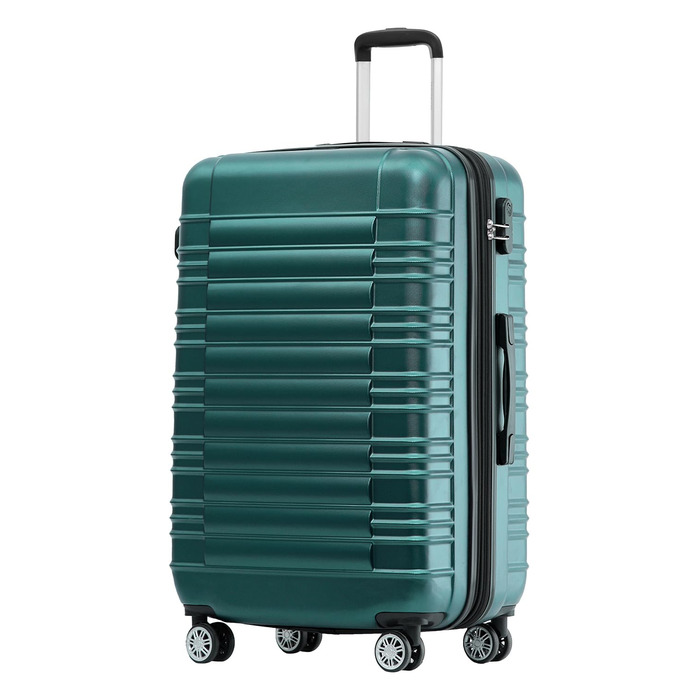 Набір валіз Beibye Zwillingsrollen: M, L, XL (темно-зелений, L)