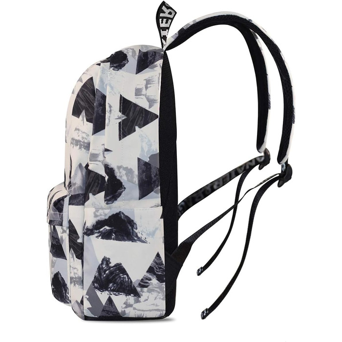 Шкільний рюкзак для дівчаток та хлопців: модний, водонепроникний, з відділенням для ноутбука (Сірий Гора)