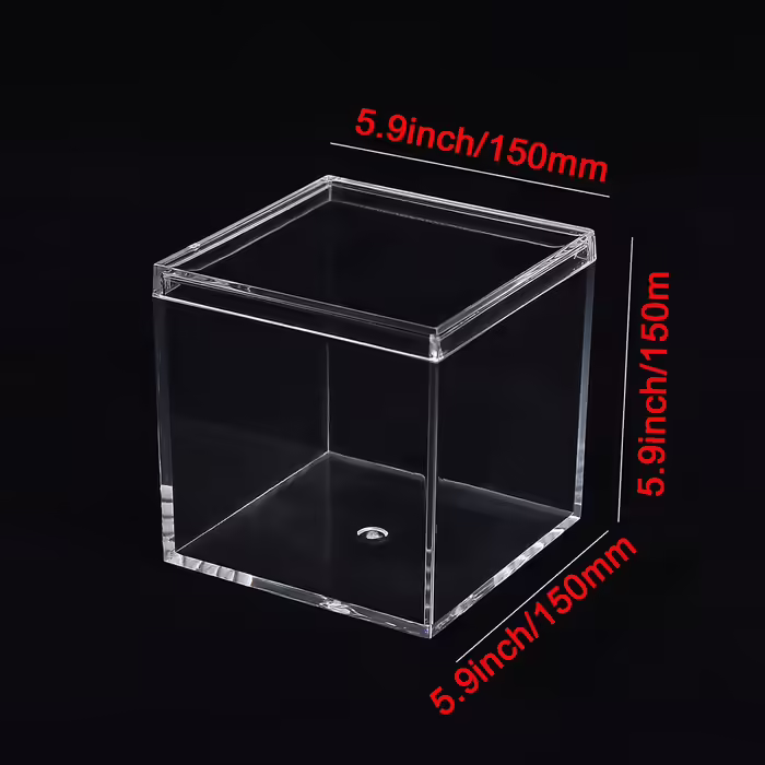 Круглі акрилові контейнери з кришкою, прозорі, 2 шт, 15×2,6 см, для зберігання цукерок, пігулок, намистин, дрібних прикрас