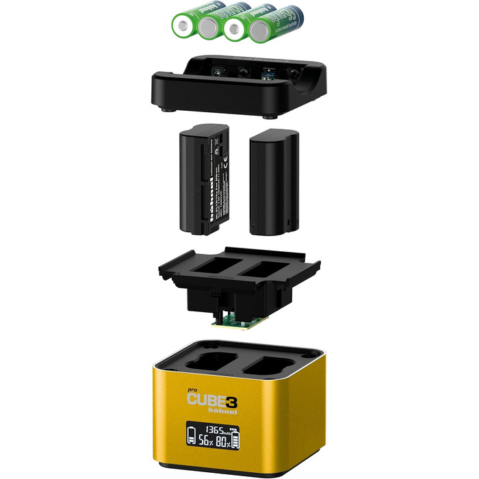 Зарядний пристрій Hähnel ProCube3 Duo для Nikon - Швидка зарядка USB Type-C