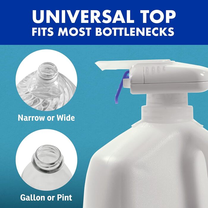 The Magic Tap Automatic Drink Dispenser – Hands-Free Drink Dispenser for Refrigerator – Perfect for Milk, Juice – Gifts for Women & Men – 1 Pack, White