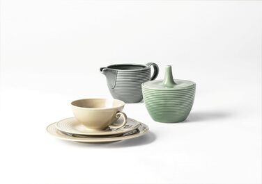 Seltmann Weiden Beat Pearl Grey Sugar Bowl + Milk Jug 2-Piece Set