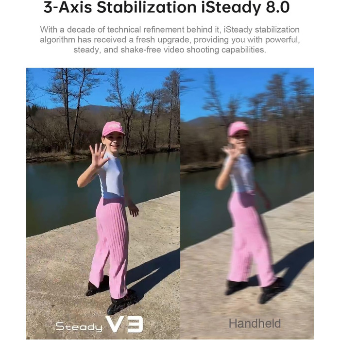 Hohem iSteady V3 – Стабілізатор для смартфона з AI-трекером, магнітним світлом та пультом ДУ