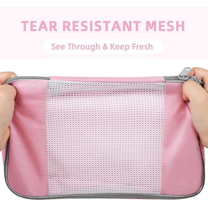 Органайзери для подорожей BAGAIL, набір 10 шт. різних розмірів, для ручної поклажі, колір: м'ятно-зелений