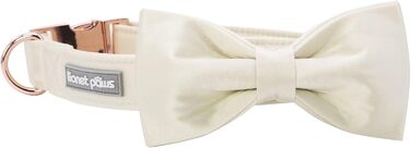 Нашийник для собак Lionet Paws з краваткою - комфортний шовковий нашийник зеленого кольору для маленьких собак, знімний аксесуар, розмір 25-40 см (M, 1 шт.)