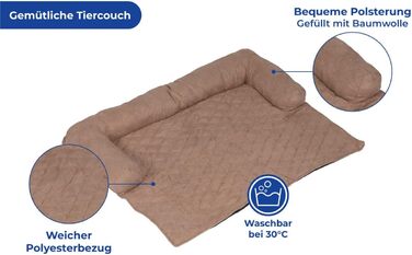 Крісло-лежанка Maximex Tier-Couch для домашніх тварин: захист дивану від шерсті та запахів, зручне ліжко для собак та котів, 88x10x70 см, машинне прання