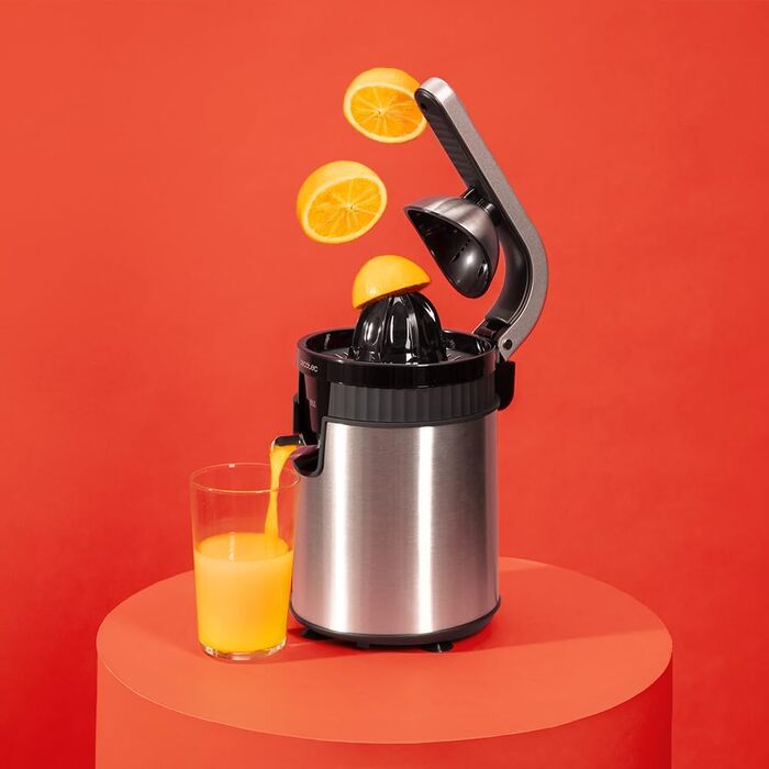 Електрична соковитискачка для цитрусових Cecotec Xqueeze RetroJuice 600 Green - 600 Вт, нержавіючий фільтр, зелений колір
