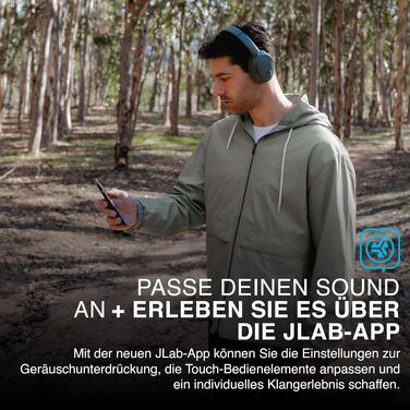 Бездротові накладні навушники JLab JBuds LUX ANC з активним шумозаглушенням, Bluetooth, колір Sage (шалфей)