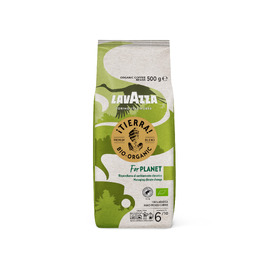 Кава в зернах Lavazza Tierra Bio Arabica, органічна, для еспресомашин, м'який фруктовий смак, інтенсивність 6/10, 1 кг