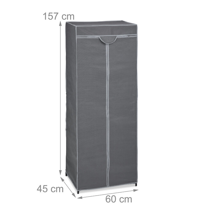 Relaxdays Clothes Closet with Clothes Rod