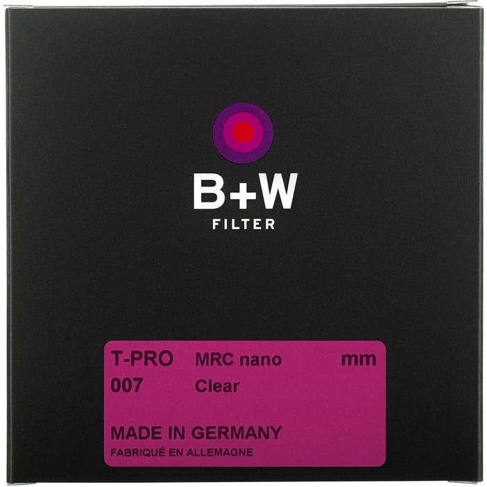 Фільтр захисний B&W T-Pro 67mm, MRC Nano, Titan-Finish, Ultra Slim, 16 шарів покриття