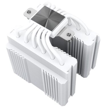 Кулер для процесора Thermalright Peerless Assassin 120 SE WHITE ARGB, двовежевий, 6 теплових трубок, для AMD AM5 та Intel LGA1851/1700, білий