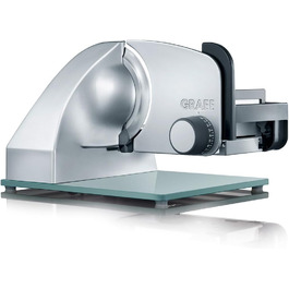 Graef Master M20EU - професійний слайсер для м'яса та овочів з нержавіючої сталі, срібний