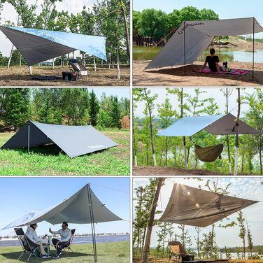 Тент KingCamp Bowman для кемпінгу: захист від сонця, вітру, 300x400 см, UV 50+