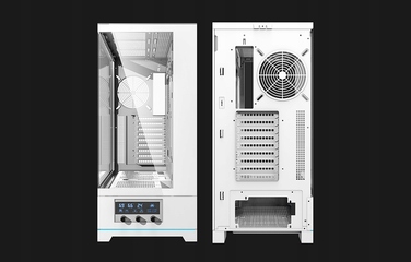 Корпус для ПК DarkFlash DY451L Midi Tower ATX, ігровий, білий (з нижнім розміщенням БЖ)