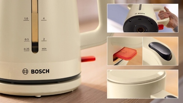 Тостер Bosch MyMoment TAT3M127, 950 Вт, на 2 тости, з функцією розморожування, бежевий