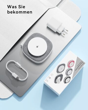 Зарядна станція 2-в-1 для Apple Watch та iPhone MagSafe (20W, сіра) - сумісна з iPhone 17e/Air/17/16/15/14/13/12 та Apple Watch Series 11/10/9/8/7/6/5/4/3/2/SE/Ultra, AirPods