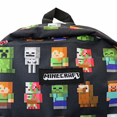 Шкільний рюкзак Astra Minecraft однокамерний, чорний, 16 л