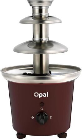 Шоколадний фонтан Opal - фонтан з нержавіючої сталі, електричний, 3-ярусний, 900 мл, для вечірок, свят, Різдва, Нового року