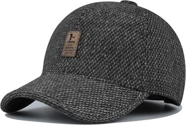 Кепка CLAPE з вушками Full Cap для чоловіків, Outdoor, спортивна кепка, стиль Old School, Dad Hat, в'язана кепка, зима/осінь/весна, універсальний розмір