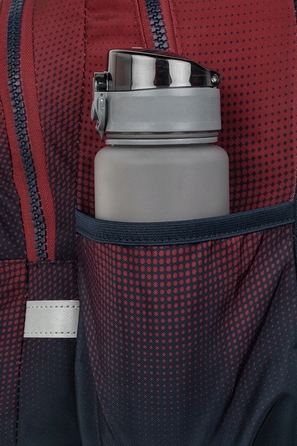 Багатовідсінковий шкільний рюкзак CoolPack, 21 л (червоний, синій)