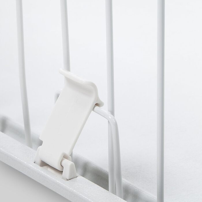 Забіг для цуценят Iris Ohyama з дверцятами та знімним дахом, H60 см, білий. Ідеально для собак та котів, для використання в приміщенні та на вулиці. Забіг для цуценят, вольєр для собак, загін для собак, вольєр для котів. CLS-1130, середній розмір з дахом 