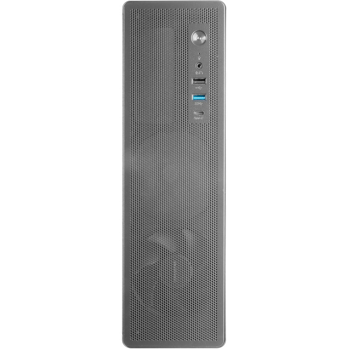 Корпус для ПК Tacens SAGITTA20, ATX, з LED-дисплеєм, 3 вентилятори 120мм, загартоване скло, сітчаста передня панель, USB-C, чорний