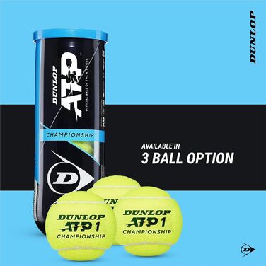 Тенісні м'ячі Dunlop ATP Championship V21 (12 м'ячів у банці)