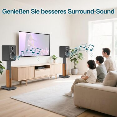 Регульовані підставки для акустики, сумісні з більшістю сателітної, студійної та поличкової акустики. Підходять для Klipsch, Edifier, Yamaha, JBL. Максимальне навантаження: 23 кг