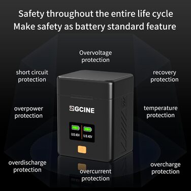 Зарядний кейс ZGCINE PS-W126 для камер з акумулятором FX NP-W126S