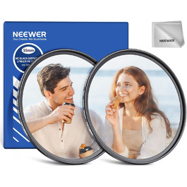 NEEWER Фільтр дифузії 55mm (2 шт.) для об'єктива камери, 1/4 & 1/8, з кейсом та серветкою, для створення кіноефекту та портретної зйомки
