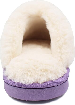 Тапочки зимові жіночі та чоловічі теплі плюшеві, антиковзні, з штучного хутра, 40/41 EU, фіолетові