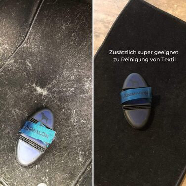 Штрикач для собак Kurzhaar Animalon: допомога при линянні | Штрикач для короткошерстих собак | Інноваційна щітка для дбайливого догляду за шерстю (маленький, синій) Синій, маленький