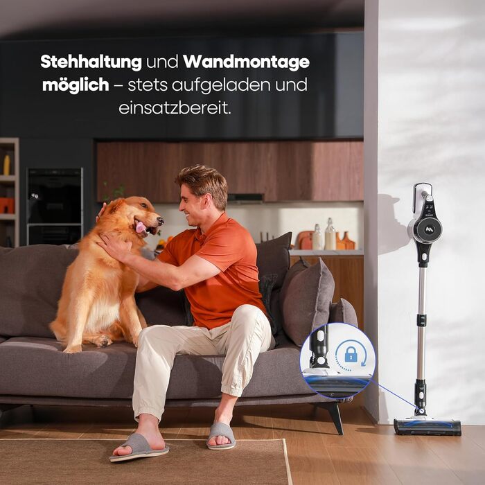 Бездротовий пилосос AlloyMove A01: потужний, з великим контейнером 1.5л та фільтрацією 99.9%, для волосся, килимів та твердих поверхонь (срібний)