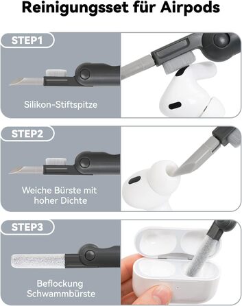 Набір для чищення 7 в 1: клавіатура, екран, AirPods Pro, ноутбук, телефон, монітор, камера