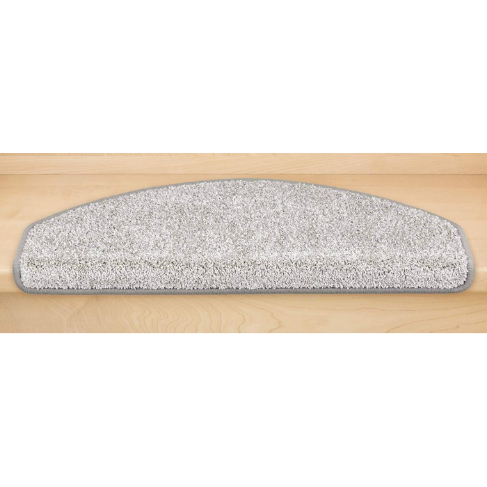 Ступінчасті килимки Kettelservice-Metzker Ventura напівкруглі сірого кольору (15 шт.) - захист для сходів