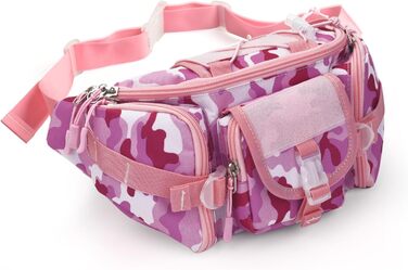 Тактична чоловіча поясна сумка Molle, водонепроникна, унісекс, рожевий камуфляж