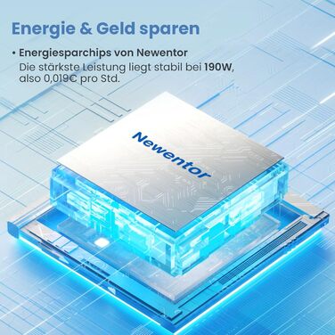 Електричний осушувач повітря Newentor 25л/день - 270W, для приміщень до 80м², 10 років гарантії, з шлангом 2м, таймером (12л/24г)