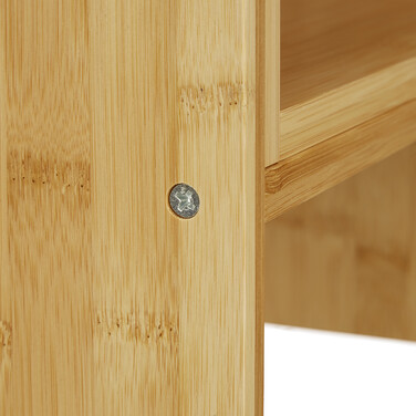 Relaxdays Bamboo Table Shelf